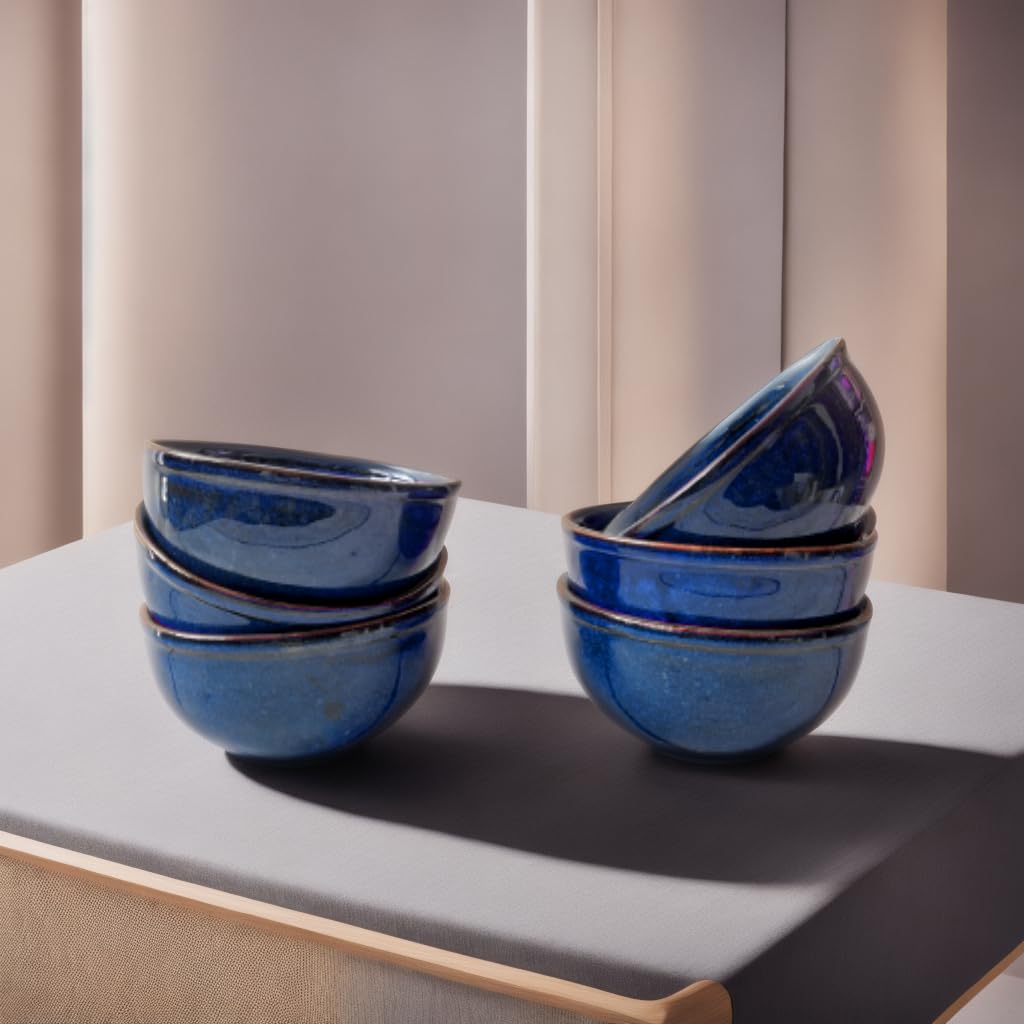 Set of six Ceramic Dish Serving Bowls.