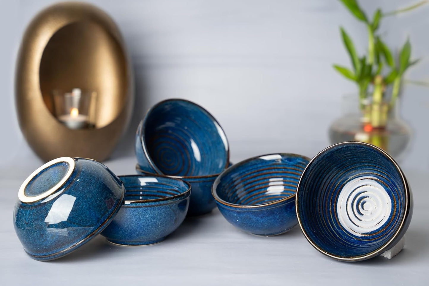 Set of six Ceramic Dish Serving Bowls.