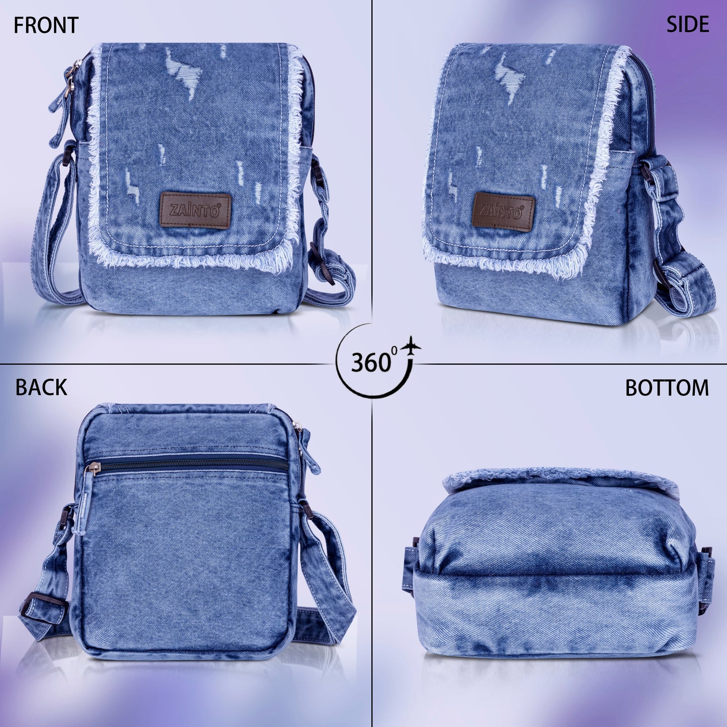 Denim Crossbody Sling Bag, a stylish and functional accessory designed for everyday use
