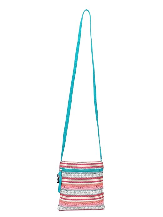 Striped Cotton Lurex Jacquard Sling Bag