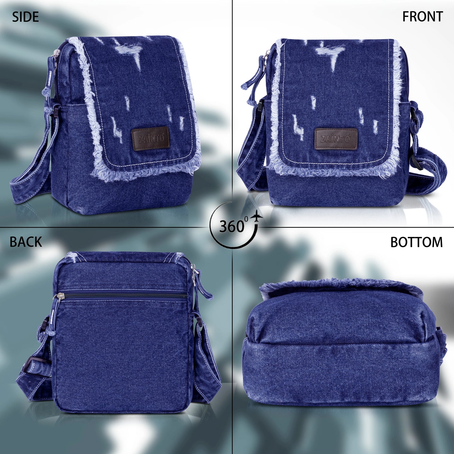 Denim Crossbody Sling Bag, a stylish and functional accessory designed for everyday use
