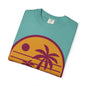 Sunset Palm T-Shirt — Retro Beach Graphic Tee