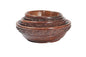 Handcrafted nested wooden bowls (set of 3)with intricate carvings,