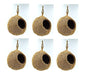 Set of 6 nests Handcrafted Jute Bird Nest for Cages, breeding, Wild Birds - Cozy Haven for All Medium,Small Birds Like Sparrows, Finches & Java Sparrows