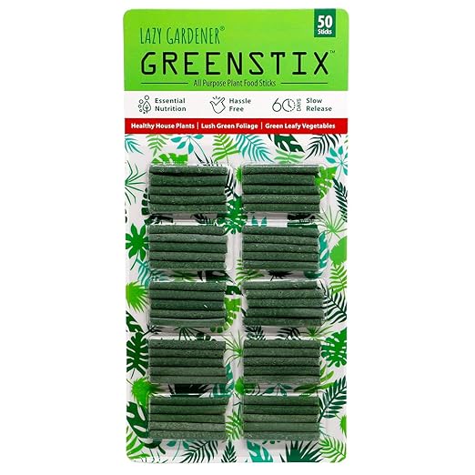 GreenStix Fertilizer Sticks | Multi-Purpose Fertilizer Sticks, Natural Food for Plants (50 GreenStix)