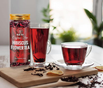 Hibiscus Tea ( 50 gm of 2 jar) | SKIN GLOW ENHANCING TEA | Flower Based - Herbal Tea - Caffeine Free - Tangy Flavor - Non-GMO |