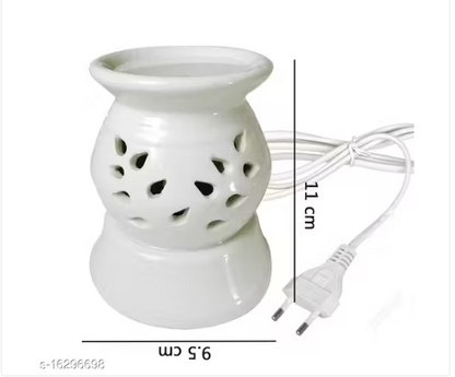 Ceramic Electric Diffuser Aroma Oil Home Fragrance Oil Burner Night Lamp Rose Lavender jasmine mogra Aroma Oil 10ml Each for Home office hotel Spa