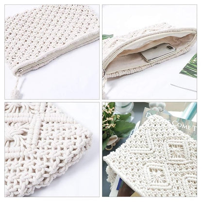 Cotton Macrame Shoulder Bag for Women