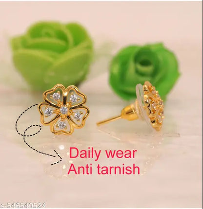 Trendy Gold plated Earring Stud Earring American  Earring for Women and girl's.