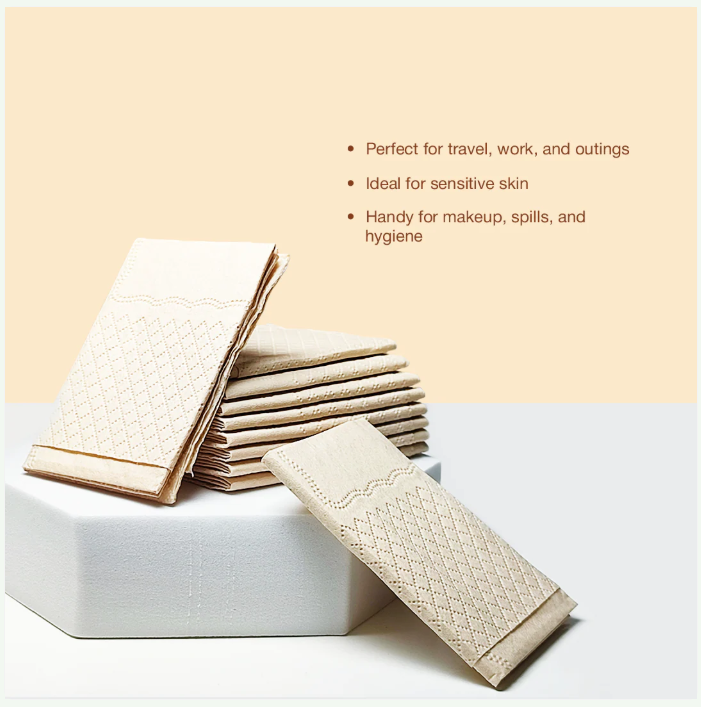 Bamboo Office Desk Essentials - Bamboo Thermos Bottle | Eco-Friendly Diary | Pocket Tissue (2 Pack) | Mobile Stand