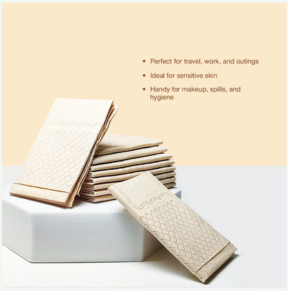 Bamboo Office Desk Essentials - Bamboo Thermos Bottle | Eco-Friendly Diary | Pocket Tissue (2 Pack) | Mobile Stand