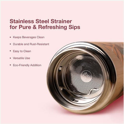 Bamboo Office Desk Essentials - Bamboo Thermos Bottle | Eco-Friendly Diary | Pocket Tissue (2 Pack) | Mobile Stand