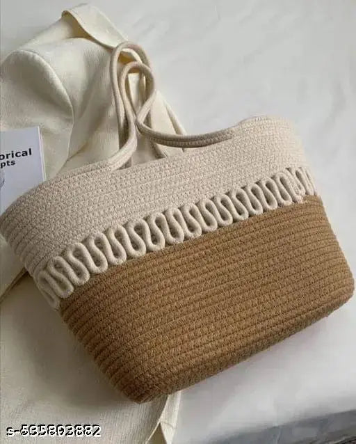 Trendy Casual Women's Jute Handbag For Daily Use
