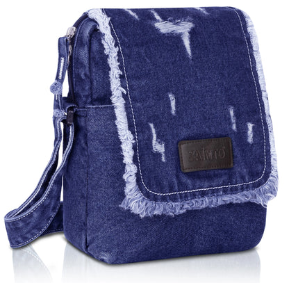 Denim Crossbody Sling Bag, a stylish and functional accessory designed for everyday use